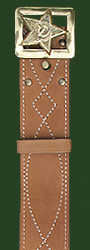 366. Leather waist belt «Star»
