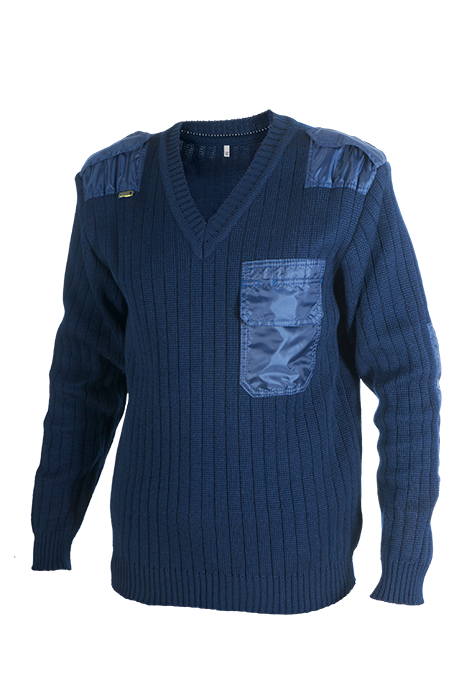 701-2. Пуловер синий