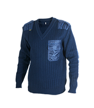 701-2. Пуловер синий