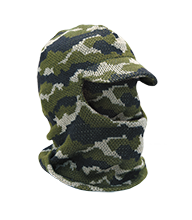 714-7. Лыжная шлем-маска с козырьком камуфлированная