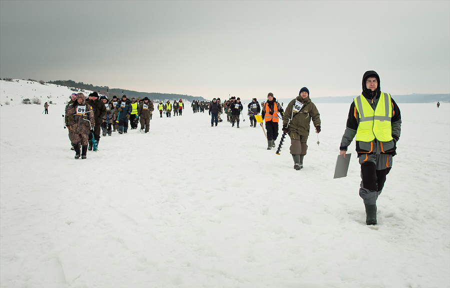 ХСН.Участие в ежегодном соревновании по зимней ловле на балансир и блесну в г. Чебоксары. 15 февраля 2014 г.