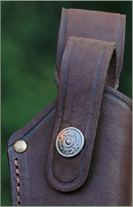 6676. Finnish leather sheath with lock