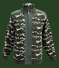 713-7. Knitted jacket camouflage