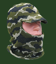 714-7. Ski helmet-mask with visor